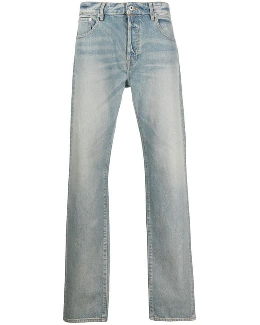 KENZO Blue Straight Leg Jeans for men