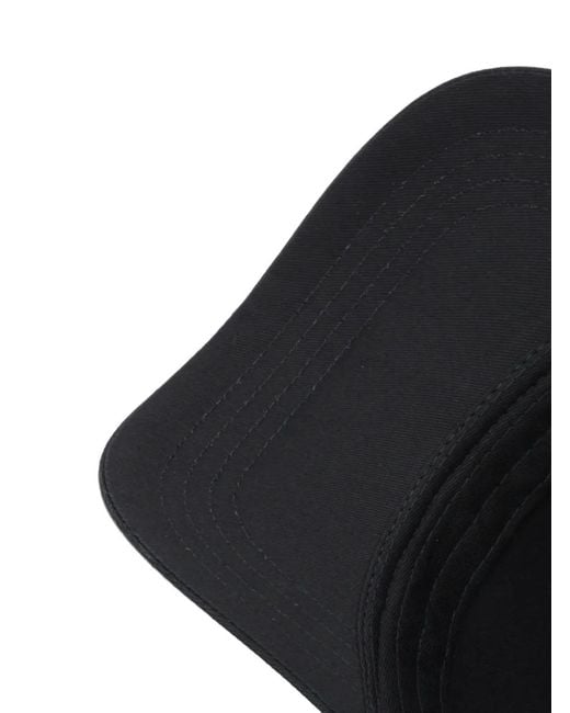 ARMANI EXCHANGE Black Logo-Patch Baseball Cap for men