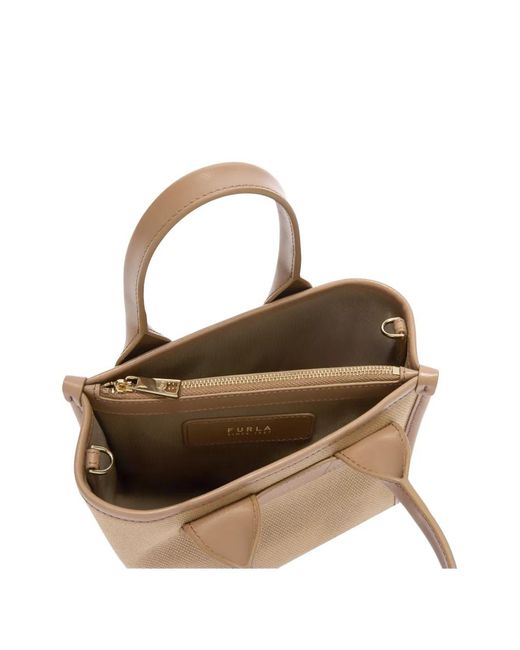 Furla Natural Mini Divide It Tote Bag