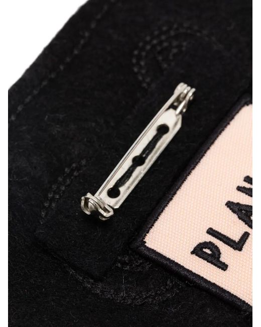 Plan C Gray Triangular Embroidered Pin
