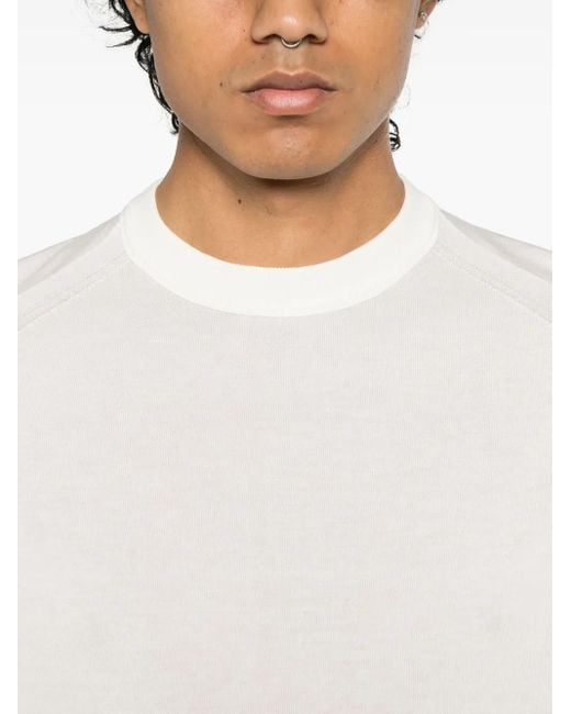 Emporio Armani White Fine-Knit T-Shirt for men