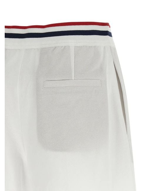 Brunello Cucinelli White Elasticated-Waist Shorts