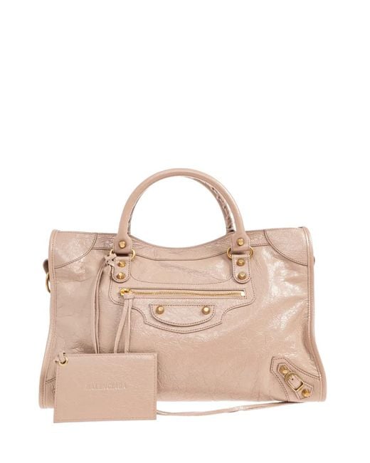 Balenciaga Pink Medium Le City Leather Tote Bag