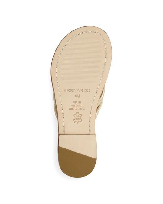 Bernardo White Miami Leather Sandals