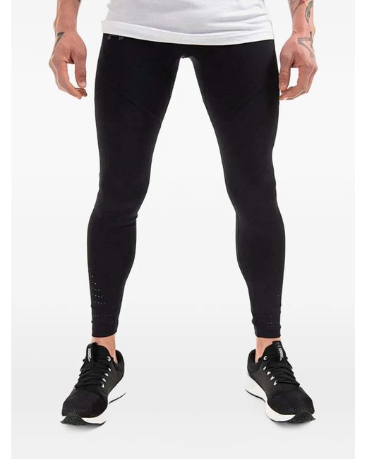 Under Armour Black Speedpocket Logo-Print Perforated Trousers for men