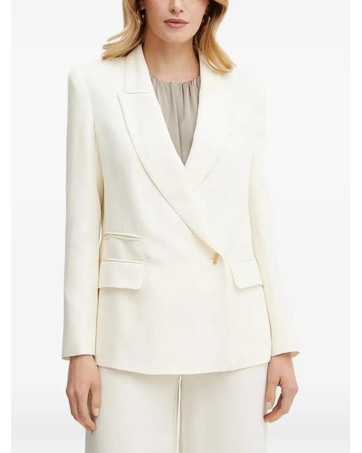 Guess White Double-Breasted Blazer