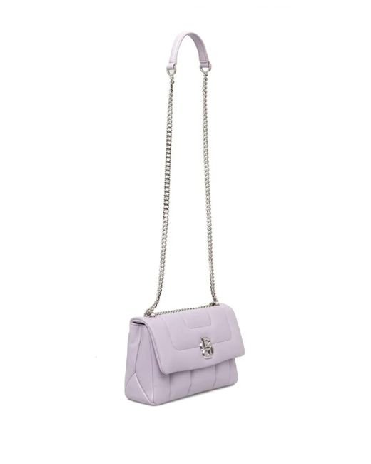 Boss Purple Logo-Plaque Crossbody Bag