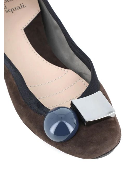 Dove Nuotano Gli Squali Black Becky Embellishment Ballet Flats