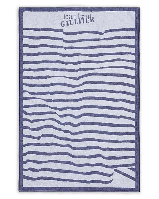 Serviette De Plage À Rayures Jean Paul Gaultier en coloris Blue