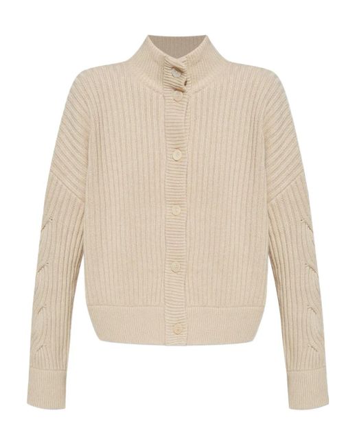 Max Mara ケーブルニット カーディガン White