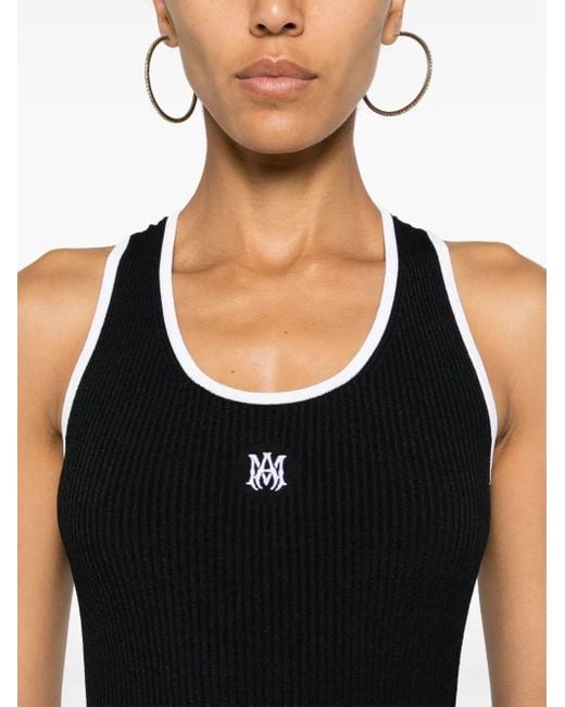 Amiri Black Ma Mini Dress