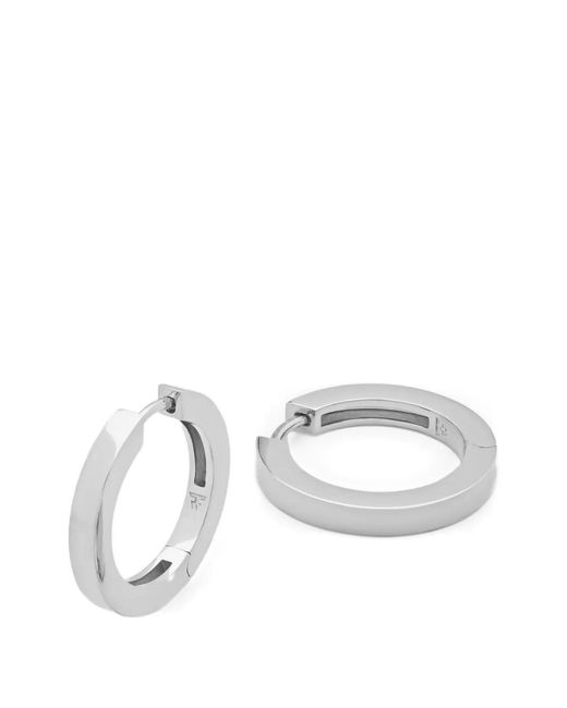 Tom Wood White Medium Beck Hoop Earrings