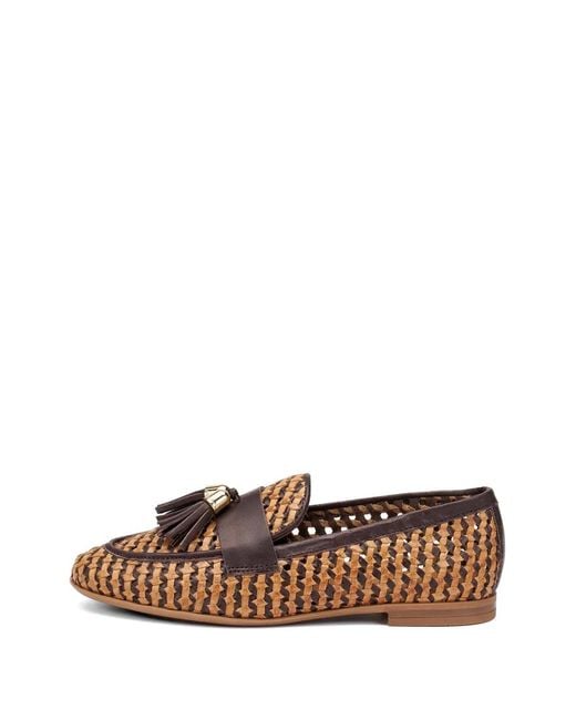 Frau White Tassel-Detail Loafers