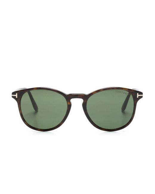 Tom Ford Green Lewis Round-frame Sunglasses