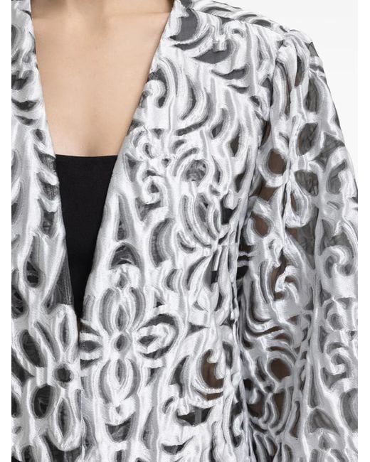 Gemy Maalouf White Structured Cape