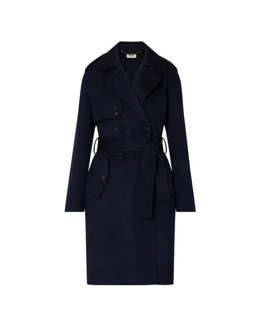 Liu Jo Blue Long Wool Coat
