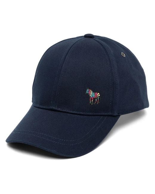 Paul Smith Blue Zebra-Logo Baseball Cap