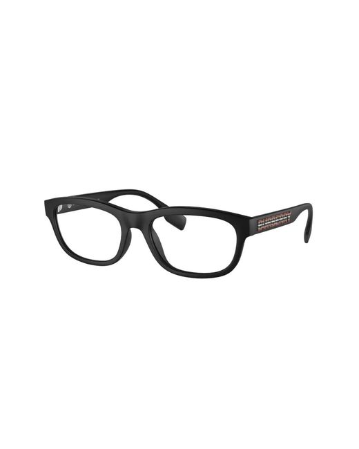 Burberry Brown Logo-Print Rectangle-Frame Glasses for men
