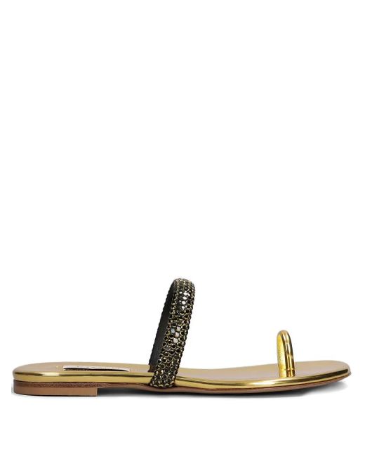 Casadei Olympo Flat Sandals White
