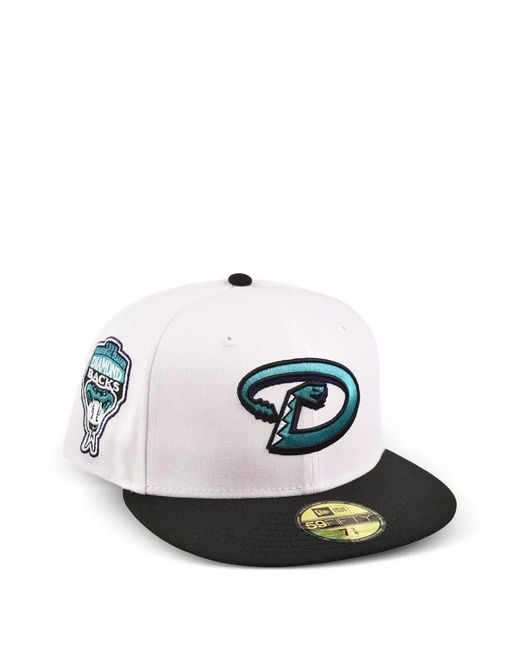 KTZ メンズ ホワイト 59Fifty Arizona Diamondbacks Grape ハットの