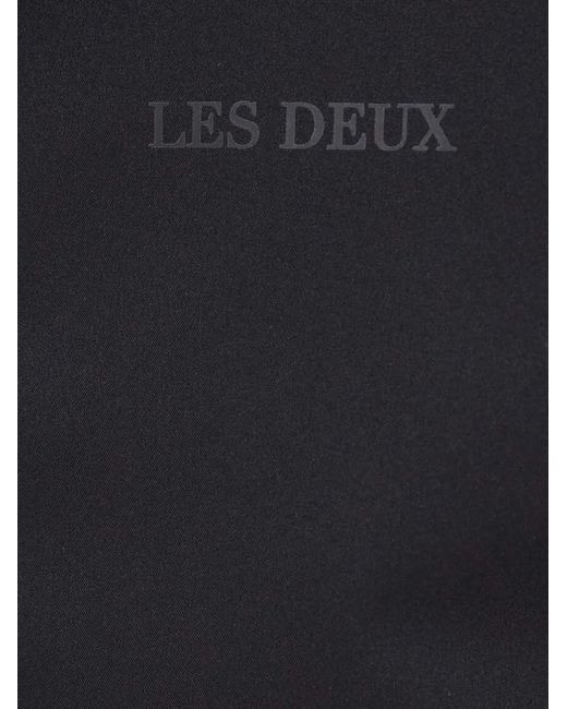 Les Deux Black Hooded Logo Jacket for men