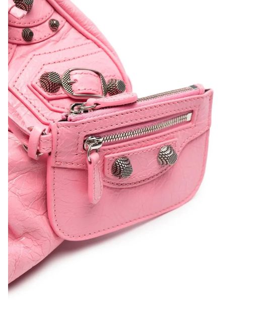 Balenciaga Pink Xs Le Cagole Shoulder Bag