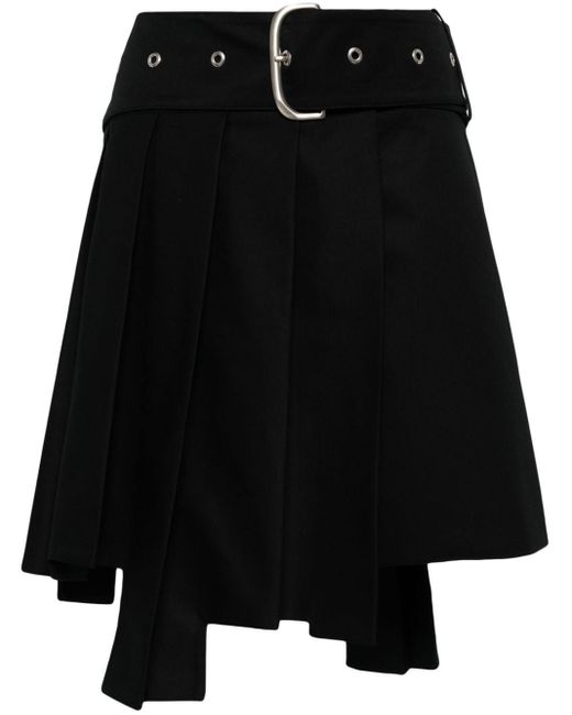 Off-White c/o Virgil Abloh Black Asymmetric wrap miniskirt