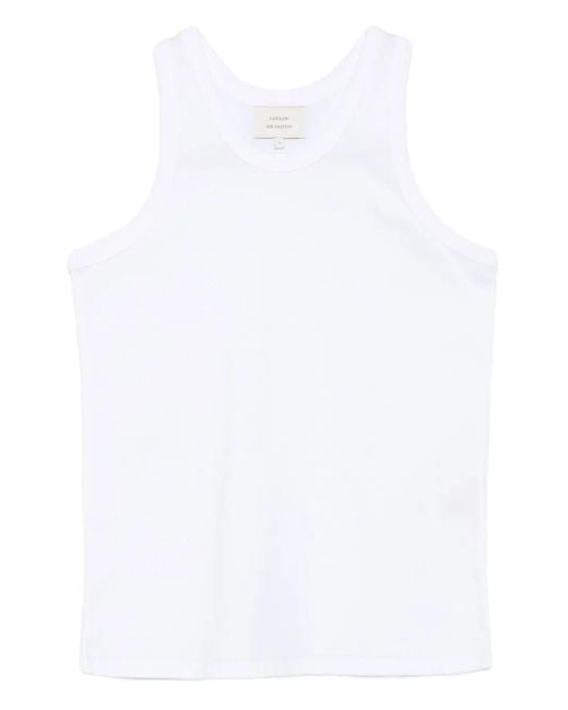Loulou de Saison White Poso Lds Tank Top