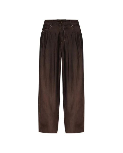 DIESEL Brown 1987 D-Khelz-Bs Wide-Leg Jeans