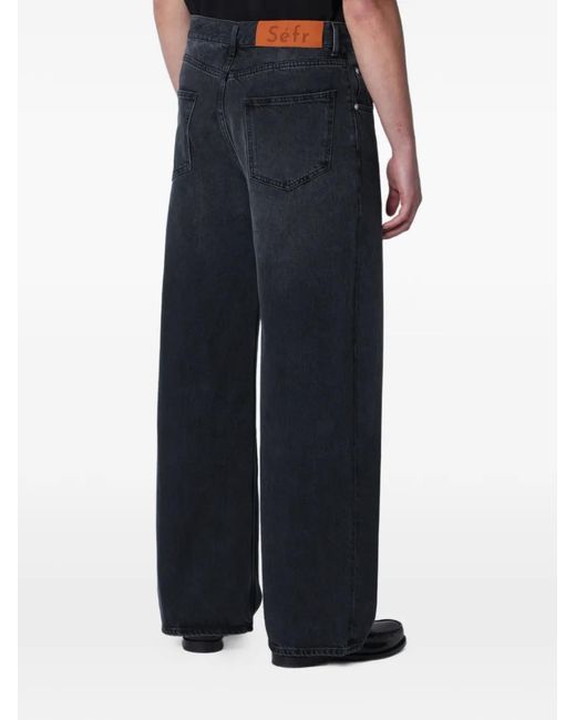 Séfr Black Relaxed-Cut Jeans for men