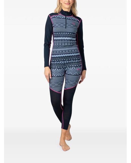 Kari Traa Blue Live Patterned Leggins