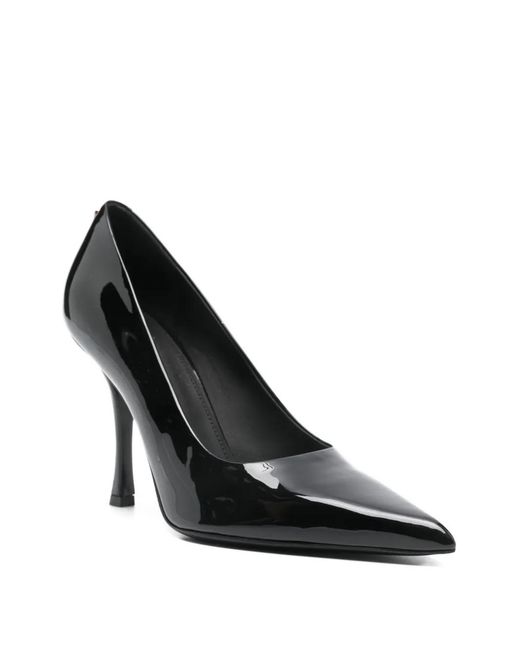 Ferragamo Black Pointed Pumps