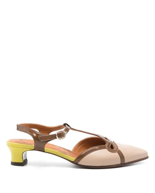 Zapatos Hene con tacón de 40 mm Chie Mihara de color Natural