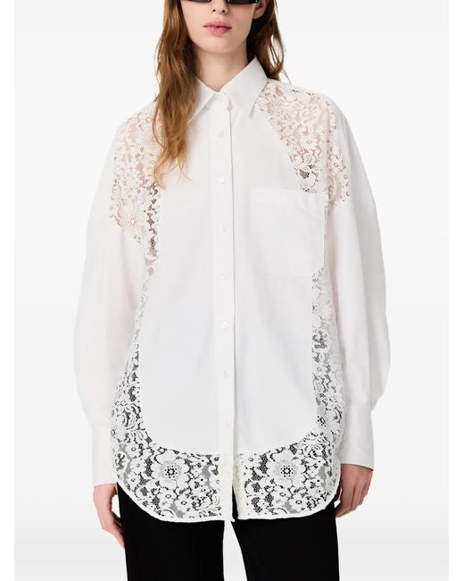 Camicia Con Inserti di Stella McCartney in White
