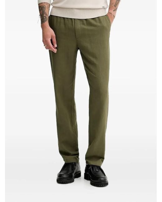 Les Deux Green Patrick Elastic-Waistband Trousers for men
