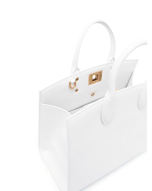 Ladies Box Style Handbag White