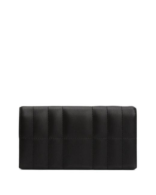 Tommy Hilfiger Black Quilted Logo-Detail Wallet
