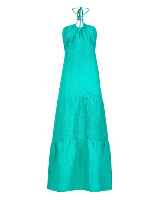 Abito Lungo Con Scollo All'Americana di Marie Oliver in Blue