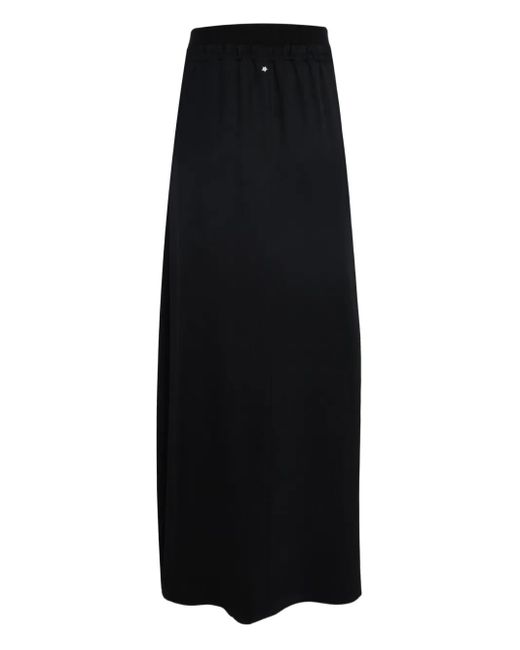 Lorena Antoniazzi Black Elastic-Waistband Skirt