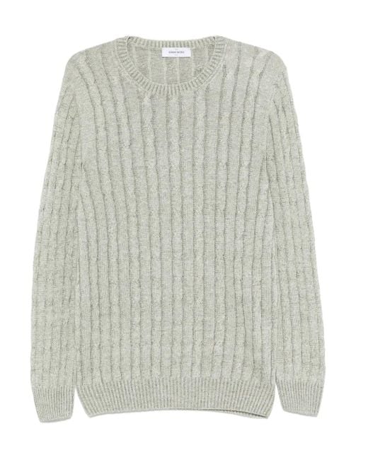メンズ Gran Sasso ケーブルニット セーター Gray