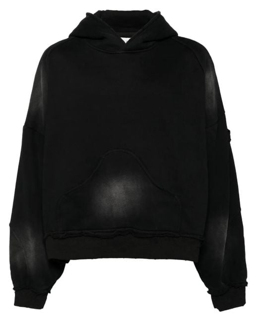 UNTITLED ARTWORKS Black Consumed Hoodie for men