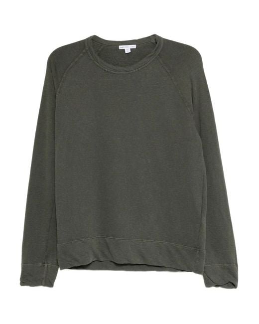James Perse Green French-Terry Sweatshirt for men