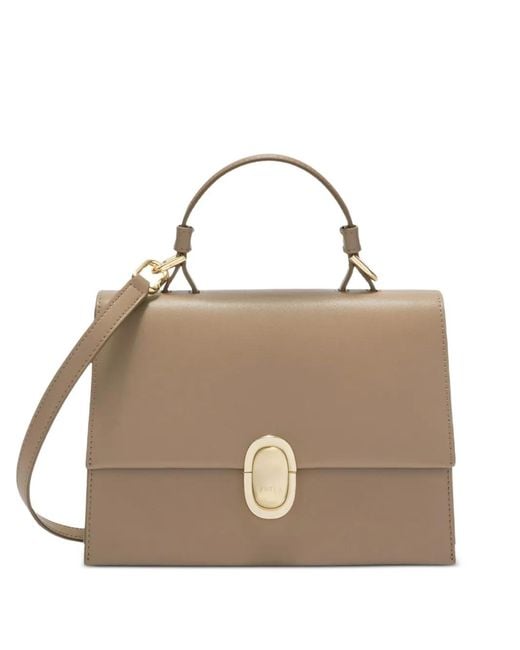 Furla Metallic Small Eclisse Top-Handle Tote Bag