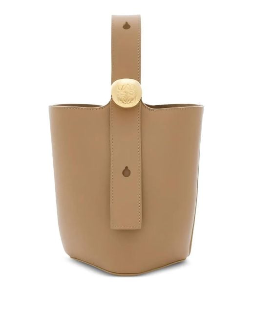 Loewe White Pebble Bucket Mini Bag