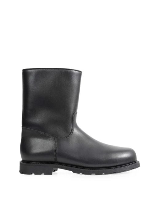 Ludwig Reiter Black Arlberg Bark-Tanned Leather Boots for men