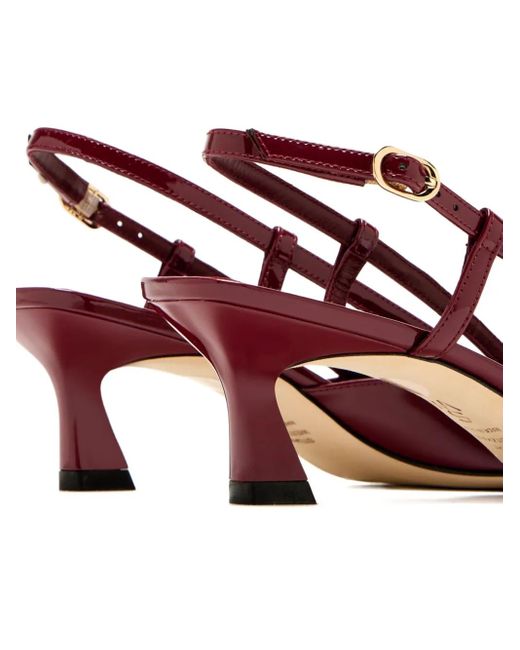 Escarpins Vinnie 50 Mm À Bride Arrière Stuart Weitzman en coloris Red