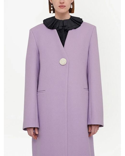 Jil Sander Purple Lilac Cashmere Coat