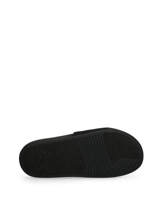 Athletic Propulsion Labs Black Big Logo Techloom Slides