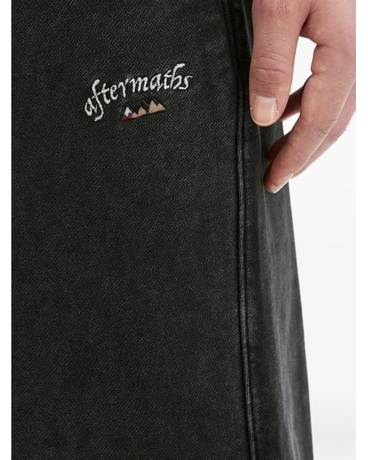 Pantalones de chándal con cordones AFTERMATHS de hombre de color Black