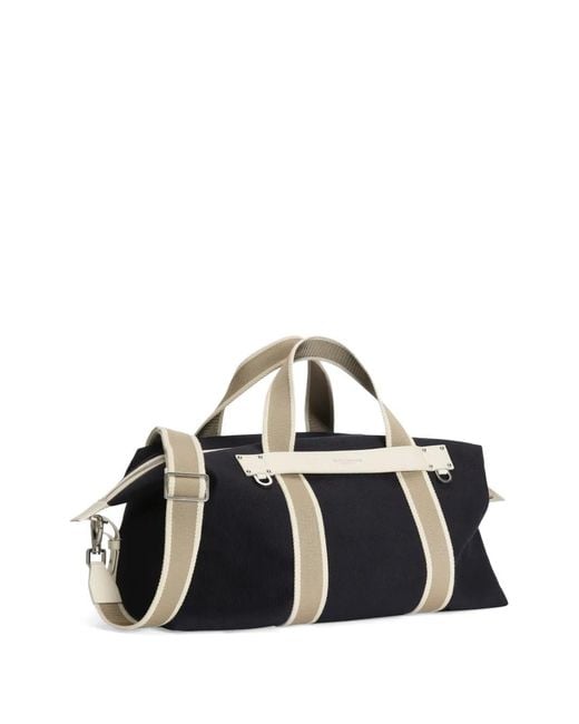 Dolce & Gabbana Blue Essenza Canvas Travel Bag for men